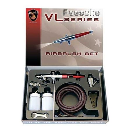 PAASCHE Paasche VLS-202S Airbrush Set with Metal Handle & All Three Heads for VLS VLS-3MH